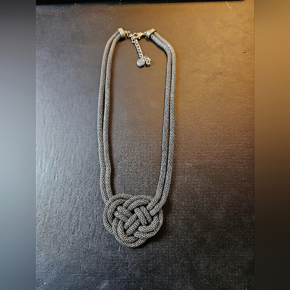 Simply Vera Wang metal knit necklace